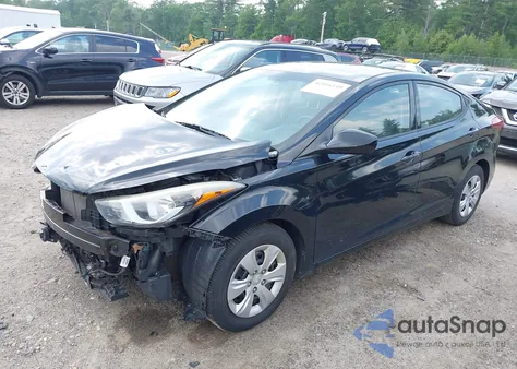 2016 Hyundai Elantra Se z USA, uszkodzony, nr VIN 5NPDH4AE4GH680297